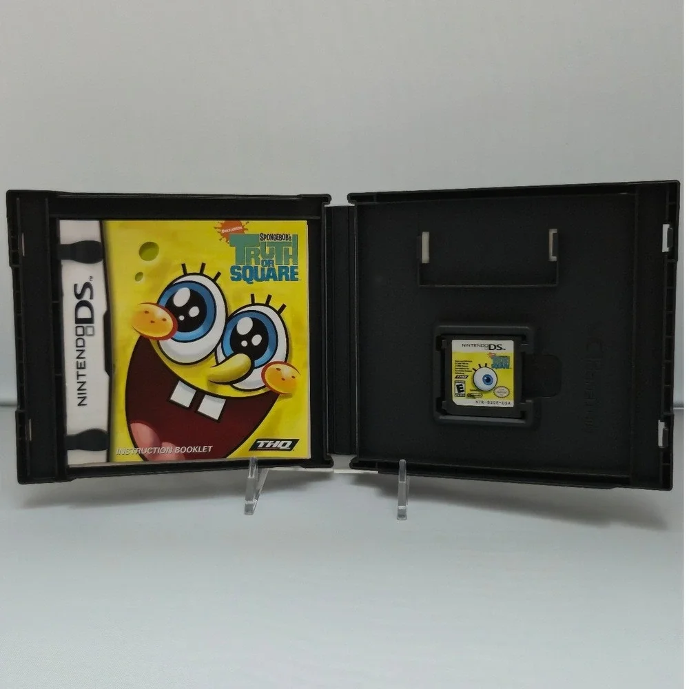 SpongeBob SquigglePants 3D & Truth or Square - Nintendo DS - 2 Games Tested